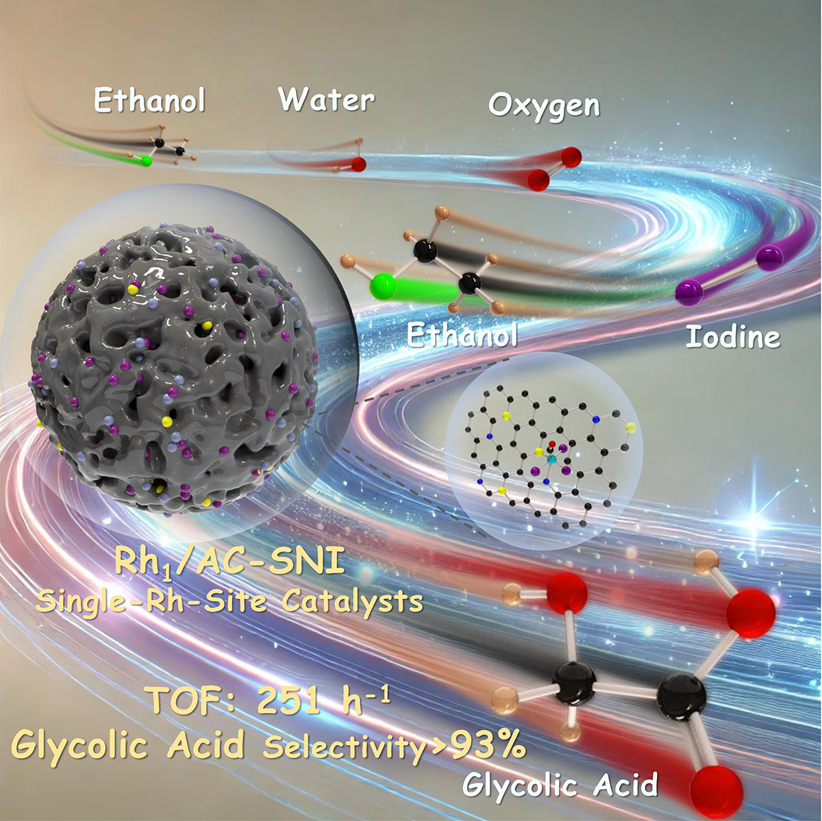 大連化物所開(kāi)發(fā)單原子催化劑實(shí)現(xiàn)乙醇高選擇性氧化制乙醇酸